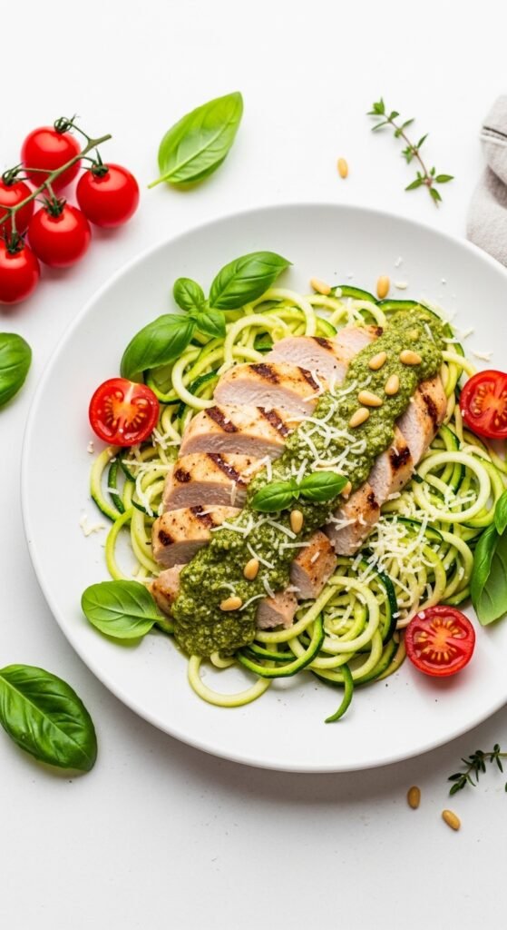 A beautifully styled spread of multiple delicious chicken dinner dishes including golden roasted chicken, creamy pasta, and spicy stir fry arranged on a rustic wooden dining table, showcasing 20 chicken dinner ideas that are easy, flavorful, and perfect for saving your sanity on busy weeknights.