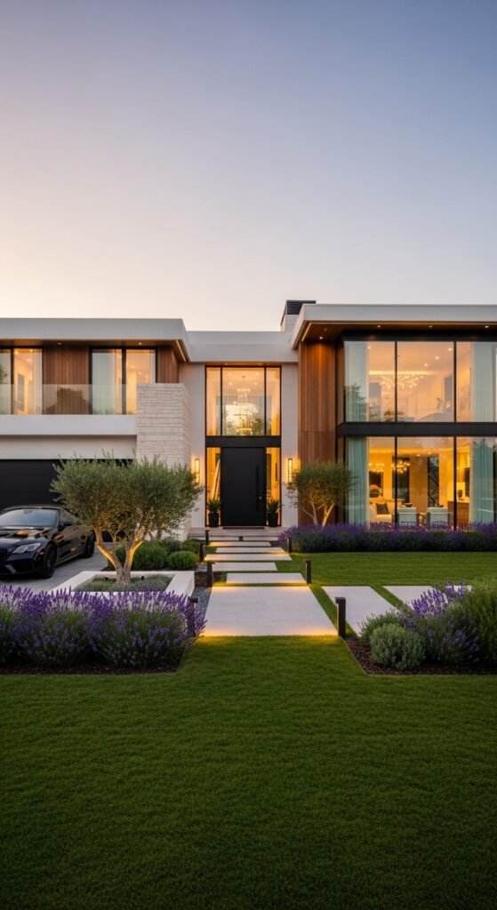 A beautifully styled aspirational millionaire lifestyle scene featuring a luxurious penthouse living room, financial planning books, investment charts, elegant decor, and golden lighting, showcasing 22 millionaire lifestyle ideas as a blueprint for achieving financial freedom and living rich.