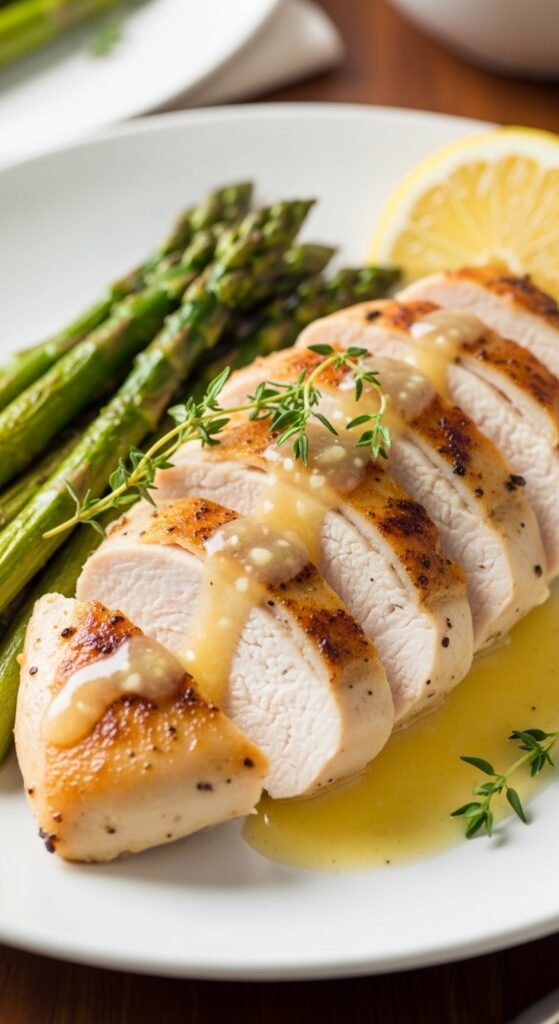 A beautifully styled spread of multiple delicious chicken dinner dishes including golden roasted chicken, creamy pasta, and spicy stir fry arranged on a rustic wooden dining table, showcasing 20 chicken dinner ideas that are easy, flavorful, and perfect for saving your sanity on busy weeknights.