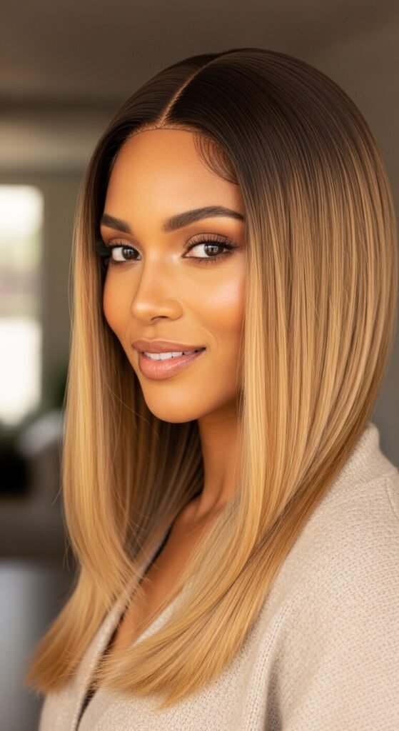 A stunning beauty editorial showcasing diverse chic straight wig hairstyles including sleek bobs, long layers, bangs, ponytails, and ombre styles on beautiful women, illustrating 20 straight wig hairstyles ideas to transform your look with versatile and glamorous straight wig options.