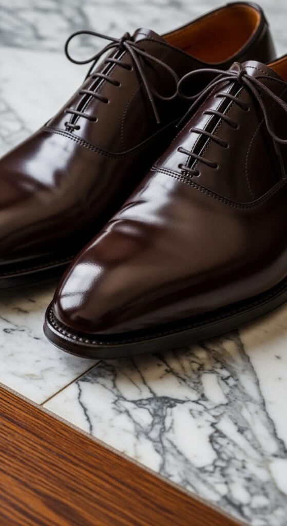 A beautifully styled quiet luxury living room featuring neutral tones, fresh white flowers, quality leather books, cashmere throw, and soft natural light, illustrating 20 rich life aesthetic ideas on how to cultivate quiet luxury and an elevated lifestyle without breaking the bank.