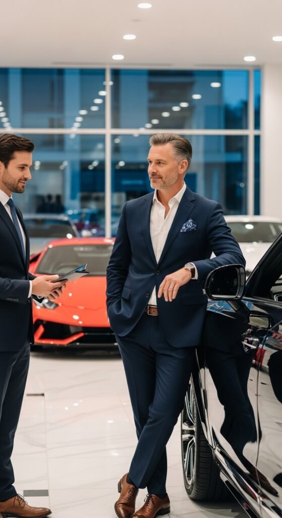 A beautifully styled aspirational millionaire lifestyle scene featuring a luxurious penthouse living room, financial planning books, investment charts, elegant decor, and golden lighting, showcasing 22 millionaire lifestyle ideas as a blueprint for achieving financial freedom and living rich.