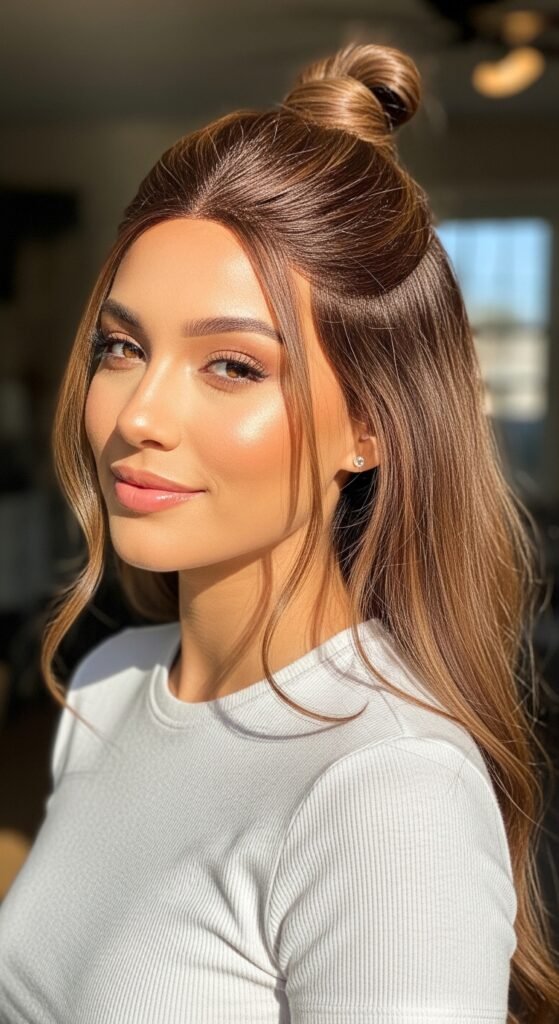 A stunning beauty editorial showcasing diverse chic straight wig hairstyles including sleek bobs, long layers, bangs, ponytails, and ombre styles on beautiful women, illustrating 20 straight wig hairstyles ideas to transform your look with versatile and glamorous straight wig options.