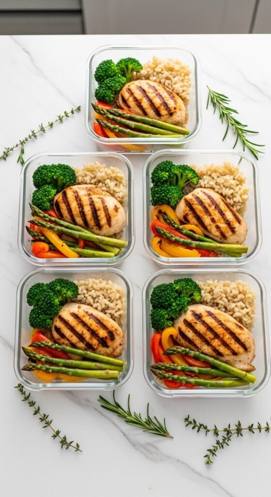 A beautifully styled spread of multiple delicious chicken dinner dishes including golden roasted chicken, creamy pasta, and spicy stir fry arranged on a rustic wooden dining table, showcasing 20 chicken dinner ideas that are easy, flavorful, and perfect for saving your sanity on busy weeknights.