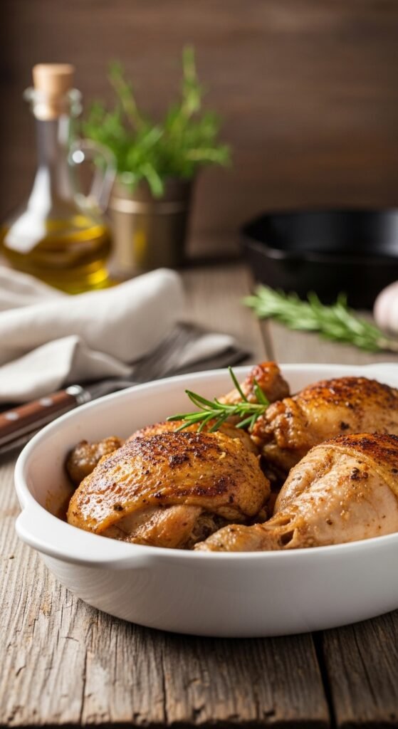 A beautifully styled spread of multiple delicious chicken dinner dishes including golden roasted chicken, creamy pasta, and spicy stir fry arranged on a rustic wooden dining table, showcasing 20 chicken dinner ideas that are easy, flavorful, and perfect for saving your sanity on busy weeknights.