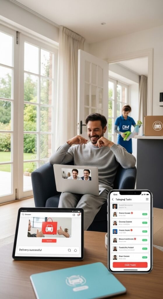 A beautifully styled aspirational millionaire lifestyle scene featuring a luxurious penthouse living room, financial planning books, investment charts, elegant decor, and golden lighting, showcasing 22 millionaire lifestyle ideas as a blueprint for achieving financial freedom and living rich.