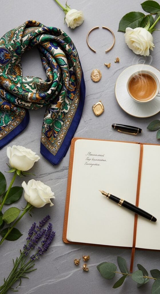 A breathtaking aspirational luxury lifestyle dreams scene featuring a stunning penthouse terrace with infinity pool, champagne, fresh flowers, and golden hour city skyline views, showcasing 23 luxury lifestyle dreams ideas to inspire and guide you in building your ultimate dream life starting today.