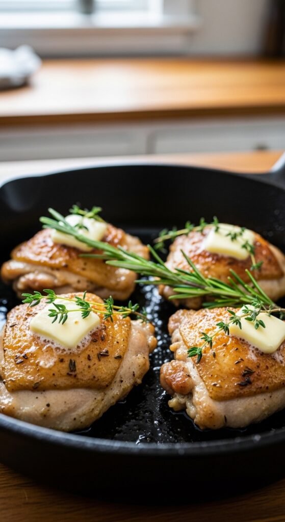 A beautifully styled spread of multiple delicious chicken dinner dishes including golden roasted chicken, creamy pasta, tacos, and stir fry arranged on a rustic wooden dining table, showcasing 15 dinner ideas with chicken that are easy, flavorful, and perfect for every night of the week.