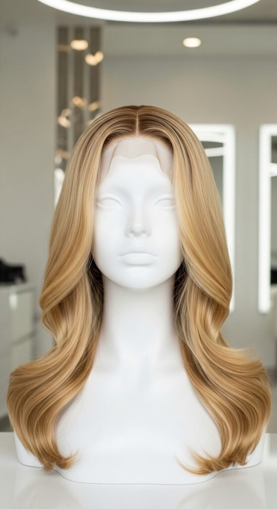 A collection of beautiful blonde wig styles displayed together, including straight, wavy, curly, honey blonde, platinum blonde, and balayage options, representing the ultimate guide to 15 blonde wig ideas for every style and preference.