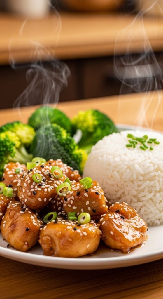 A beautifully styled spread of multiple delicious chicken dinner dishes including golden roasted chicken, creamy pasta, and spicy stir fry arranged on a rustic wooden dining table, showcasing 20 chicken dinner ideas that are easy, flavorful, and perfect for saving your sanity on busy weeknights.