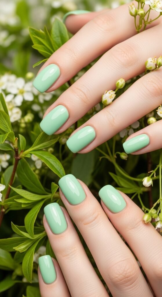 A stunning spring nails editorial featuring beautifully manicured hands with pastel florals, butterfly accents, glazed donut chrome, and vibrant color-blocked designs surrounded by fresh spring flowers, showcasing 20 spring nails ideas for fresh blooming manicures to welcome the sunshine.