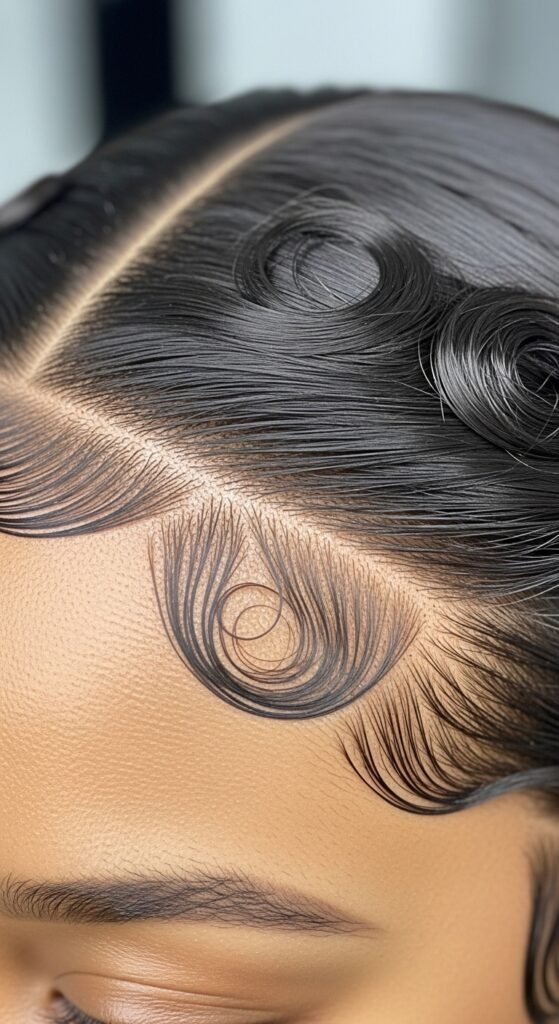 A stunning beauty editorial featuring a gorgeous woman with a flawless sleek straight quick weave hairstyle with perfect shine and movement, showcasing 20 straight quick weave hairstyles ideas for achieving instant glamour and salon-quality results at home.