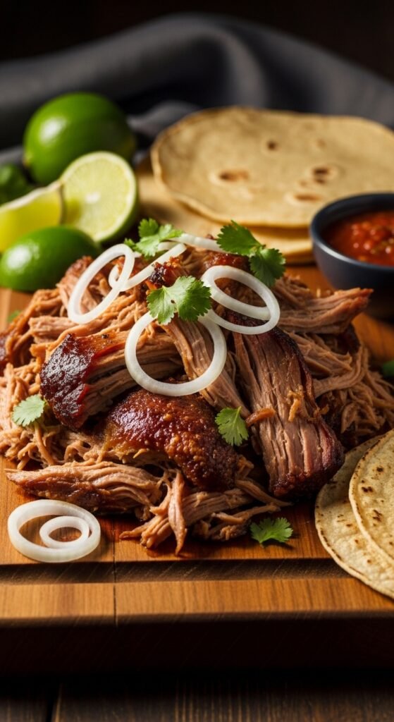 A stunning and vibrant spread of authentic Mexican food recipes including tacos, enchiladas, guacamole, salsa, and rice beautifully arranged on a colorful rustic table, showcasing 20 Mexican food recipes ideas for creating a delicious culinary fiesta in your own kitchen.