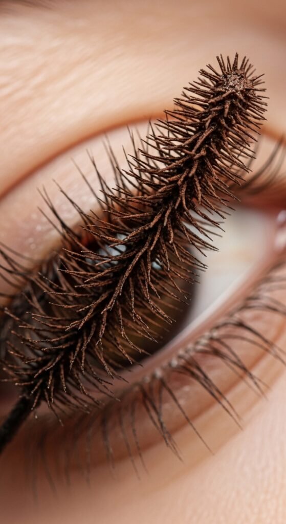A breathtaking simple natural makeup editorial featuring a beautiful woman with effortlessly glowing dewy skin, groomed feathery brows, soft cream blush, bitten lip stain, and inner corner highlight surrounded by minimal beauty products on white marble, showcasing 20 simple makeup natural ideas as the ultimate guide to achieving effortless everyday beauty.