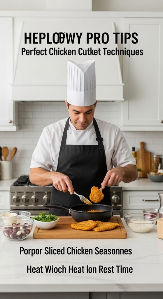 A breathtaking thinly sliced chicken breast recipes editorial featuring a stunning spread of golden chicken cutlets including lemon garlic butter, crispy parmesan crusted, and Korean bulgogi styles beautifully styled on a rustic wooden table with fresh herbs and warm kitchen lighting, showcasing the ultimate guide to fast flavorful and foolproof thinly sliced chicken breast dinners.