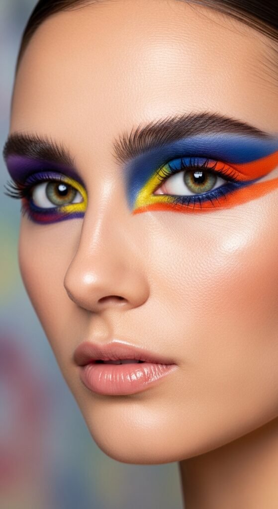 A breathtaking Korean makeup look editorial featuring a beautiful woman with flawless dewy glass skin, soft gradient lips, straight brows, puppy liner, and luminous K-beauty glow surrounded by elegant Korean beauty products, showcasing 20 Korean makeup look ideas as the ultimate guide to achieving the coveted K-beauty glow.