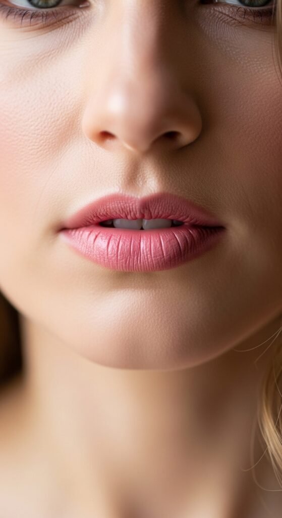 A breathtaking natural bridal makeup editorial featuring a beautiful bride with effortless glowing skin, soft dewy complexion, rosy blush, defined brows, and barely-there shimmer surrounded by elegant bridal beauty products and fresh white flowers, showcasing 16 natural bridal makeup ideas for 2026 as the ultimate guide to effortless bridal beauty.