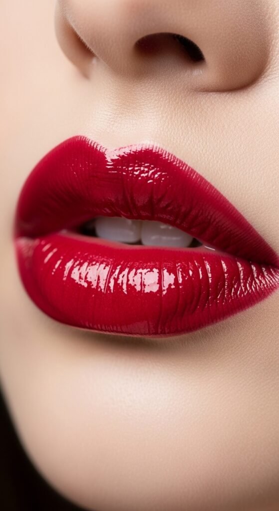 A breathtaking Korean makeup look editorial featuring a beautiful woman with flawless dewy glass skin, soft gradient lips, straight brows, puppy liner, and luminous K-beauty glow surrounded by elegant Korean beauty products, showcasing 20 Korean makeup look ideas as the ultimate guide to achieving the coveted K-beauty glow.