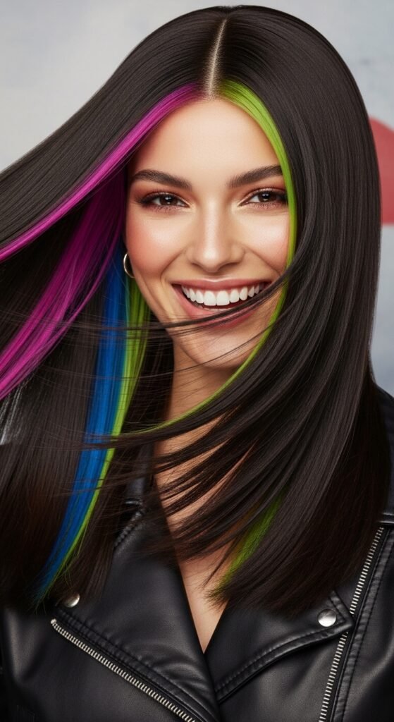 A stunning beauty editorial featuring a gorgeous woman with a flawless sleek straight quick weave hairstyle with perfect shine and movement, showcasing 20 straight quick weave hairstyles ideas for achieving instant glamour and salon-quality results at home.