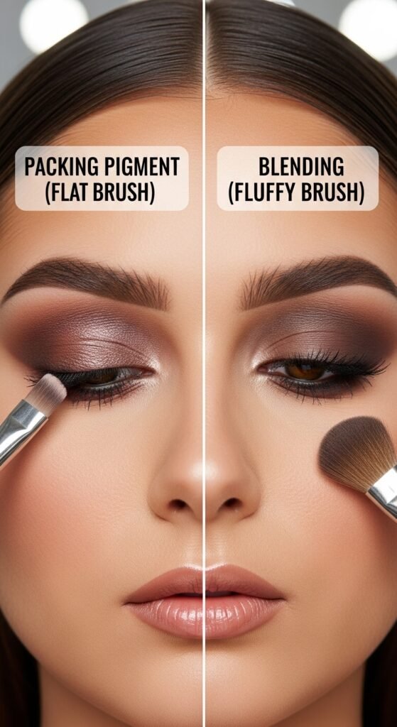 A breathtaking Korean makeup look editorial featuring a beautiful woman with flawless dewy glass skin, soft gradient lips, straight brows, puppy liner, and luminous K-beauty glow surrounded by elegant Korean beauty products, showcasing 20 Korean makeup look ideas as the ultimate guide to achieving the coveted K-beauty glow.