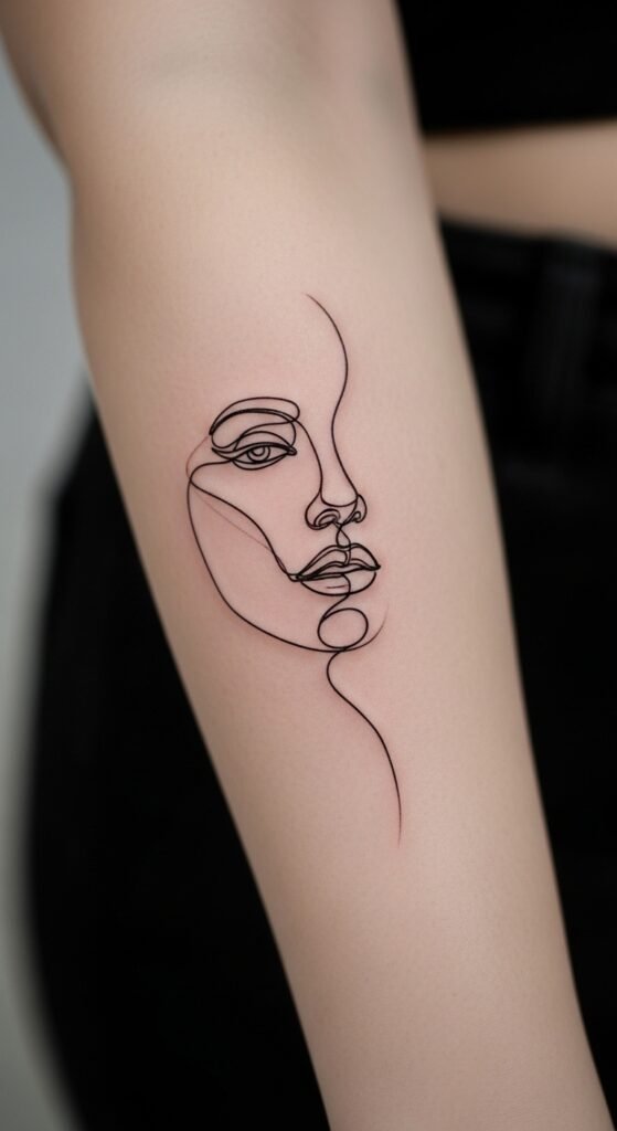 A stunning tattoo editorial featuring a beautiful woman showcasing multiple elegant feminine tattoos including delicate florals, minimalist constellations, botanical designs, and meaningful script on wrist, collarbone, and forearm placements, illustrating 18 tattoos for women ideas as the ultimate guide to finding the perfect ink.