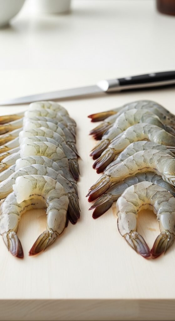 A breathtaking easy shrimp recipes for dinner editorial featuring a stunning spread of golden shrimp dishes including garlic butter shrimp, lemon scampi, shrimp tacos, Cajun shrimp, and Greek shrimp with feta beautifully styled on a rustic wooden table with fresh lemon and herbs, showcasing the ultimate guide to fast fancy and foolproof easy shrimp recipes for dinner.