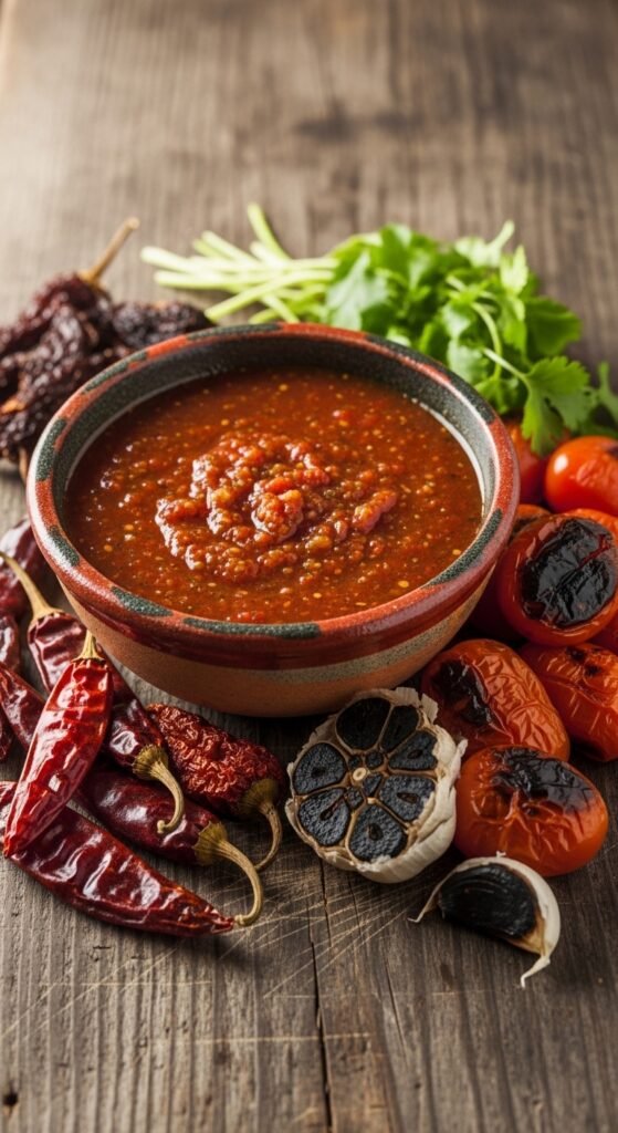 A stunning and vibrant spread of authentic Mexican food recipes including tacos, enchiladas, guacamole, salsa, and rice beautifully arranged on a colorful rustic table, showcasing 20 Mexican food recipes ideas for creating a delicious culinary fiesta in your own kitchen.