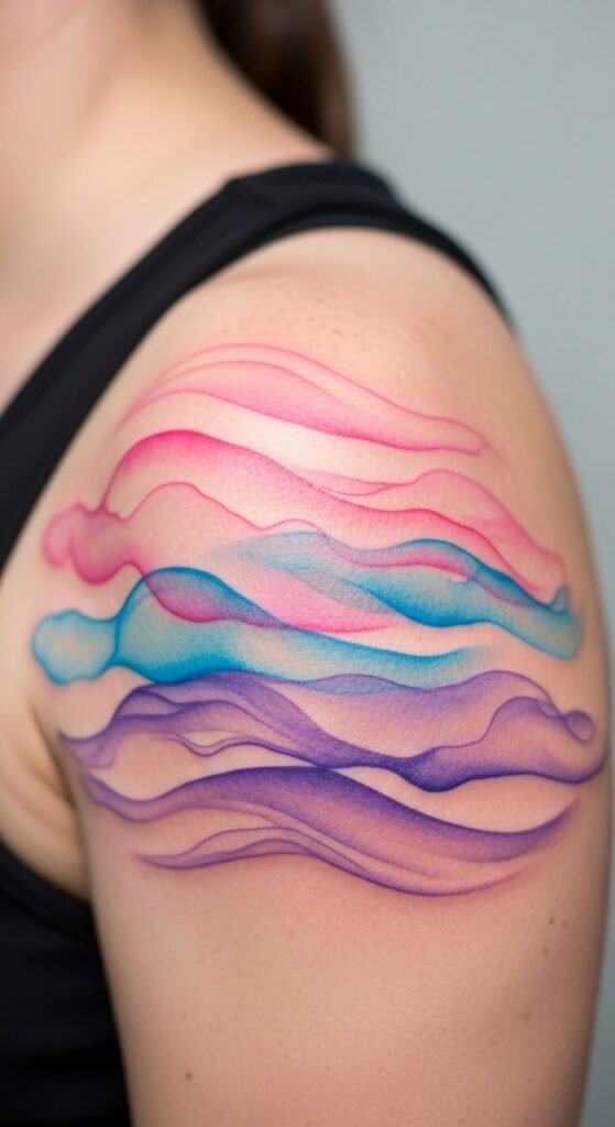 A stunning tattoo editorial featuring a beautiful woman showcasing multiple elegant feminine tattoos including delicate florals, minimalist constellations, botanical designs, and meaningful script on wrist, collarbone, and forearm placements, illustrating 18 tattoos for women ideas as the ultimate guide to finding the perfect ink.