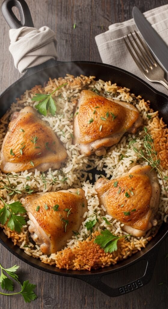 A stunning appetizing spread of multiple quick dinner ideas including shrimp scampi, sheet pan salmon, creamy pasta, tacos, and stir fry beautifully styled on a rustic wooden dining table with fresh herbs and warm kitchen lighting, showcasing 25 quick dinner ideas as the ultimate guide to easy and delicious weeknight meals.