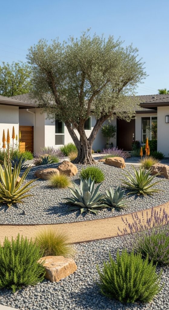 Idea #9: Modern Minimalist Front Yard