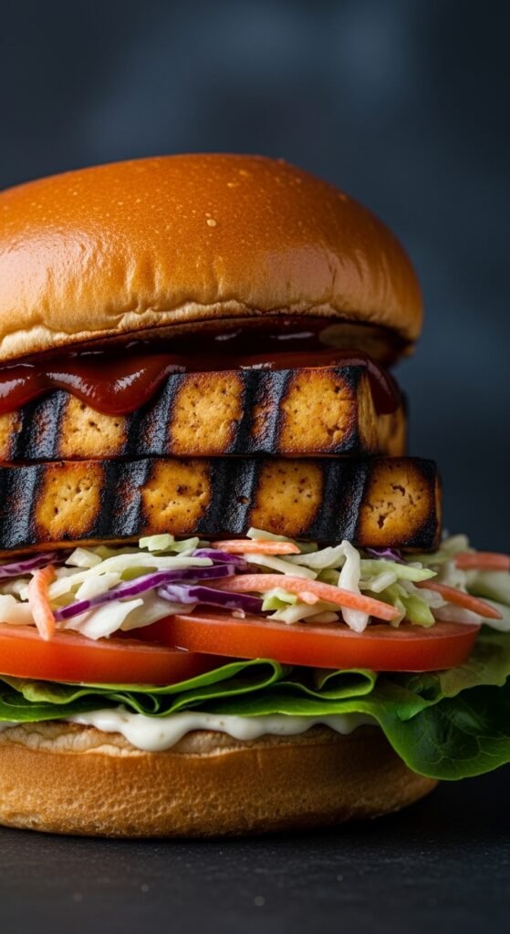 Recipe #3: Smoky BBQ Extra Firm Tofu Sandwiches