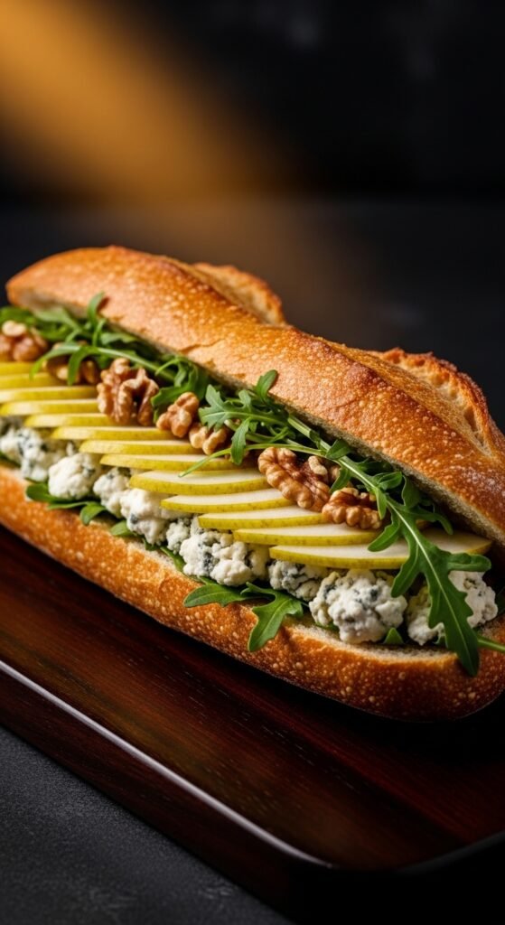Recipe 9: Blue Cheese, Pear & Walnut Baguette