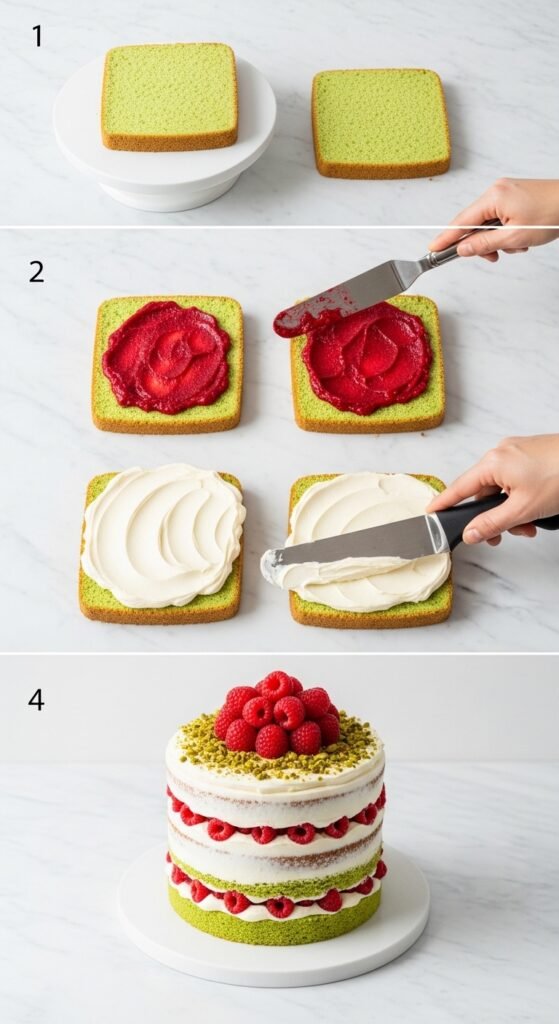 Part 5: The Showstopper Frosting ( Pistachio Raspberry Buttercream )