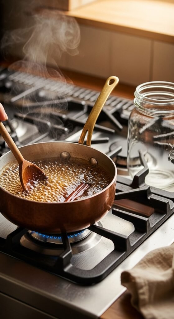 Step 1: Make the Brown Sugar Syrup (Lasts 2 Weeks)