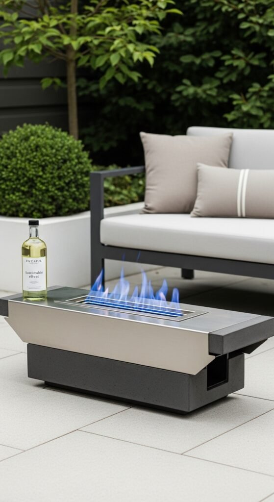 11. Eco-Friendly Ethanol Fireplace