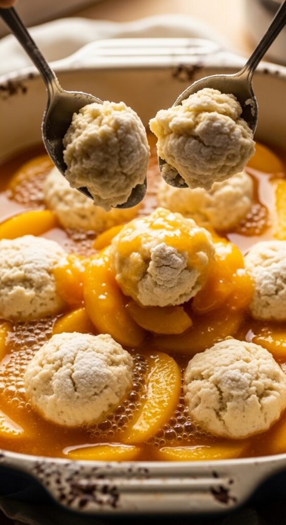 Step 5: Assemble Your Peach Cobbler
