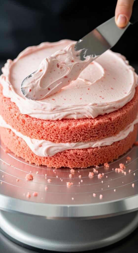 Step 7: Make the Cream Cheese Strawberry Frosting
