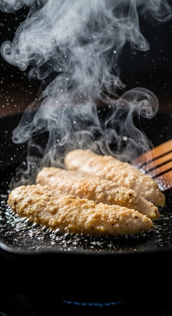 Step 5: Sear the Velveted Chicken