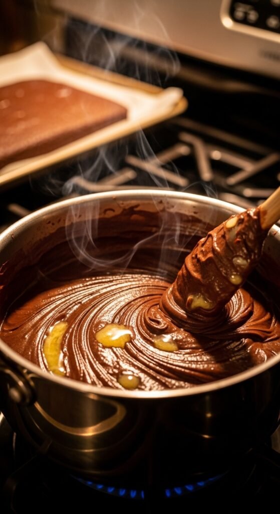 Step 7: Make the Frosting While the Cake Bakes