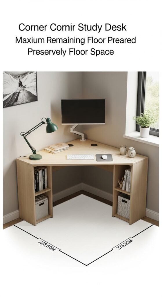 Idea #8: The Corner Desk (The Space Saver)