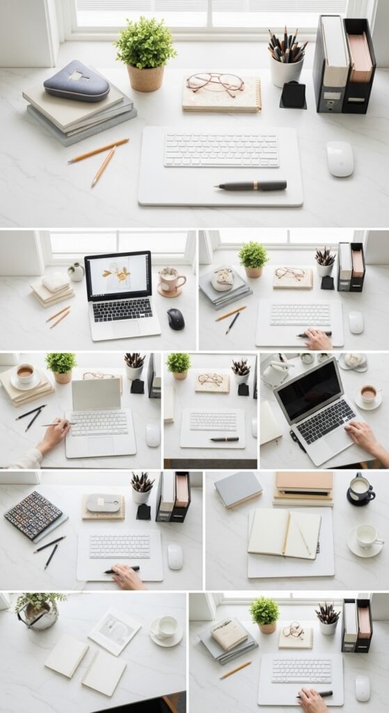 14. A Clear Desk Organizer for Drawers