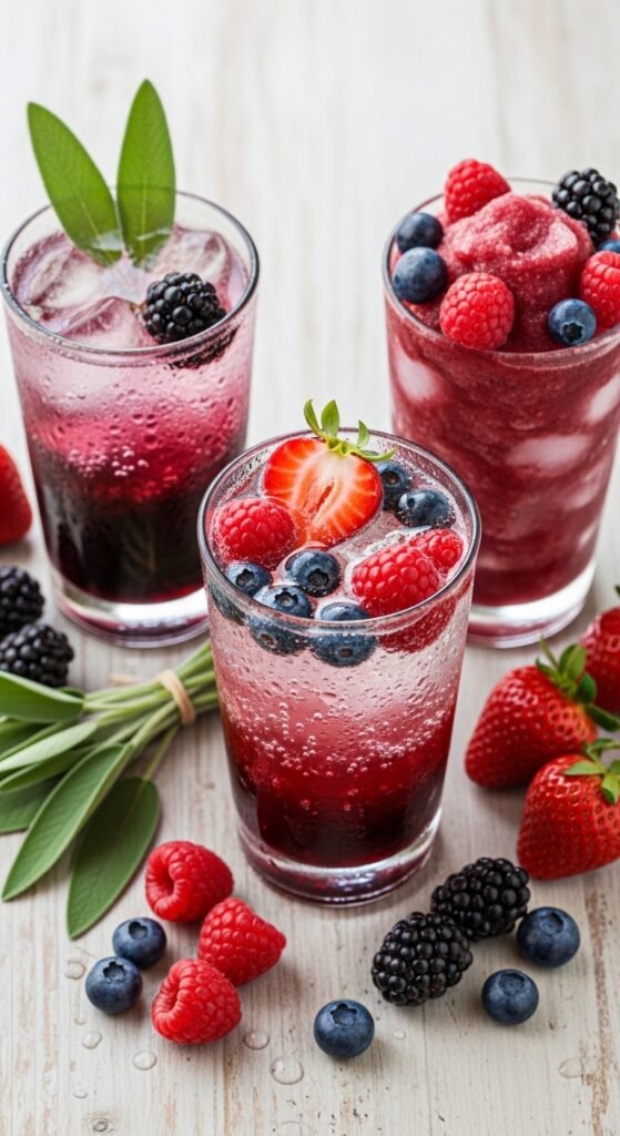 Berry Sparkling Water Recipes
