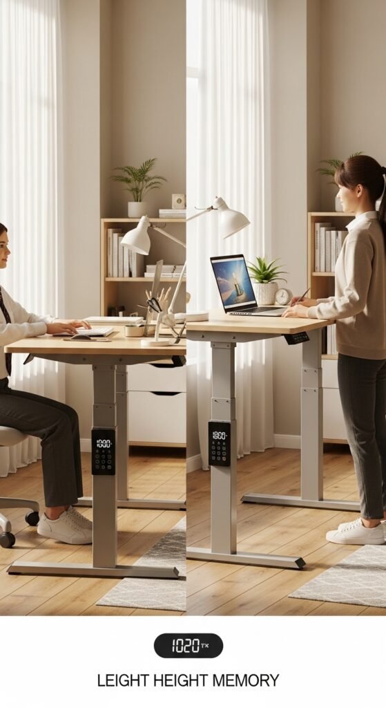 Idea #9: The Sit-Stand Electric Desk (The Premium Choice)