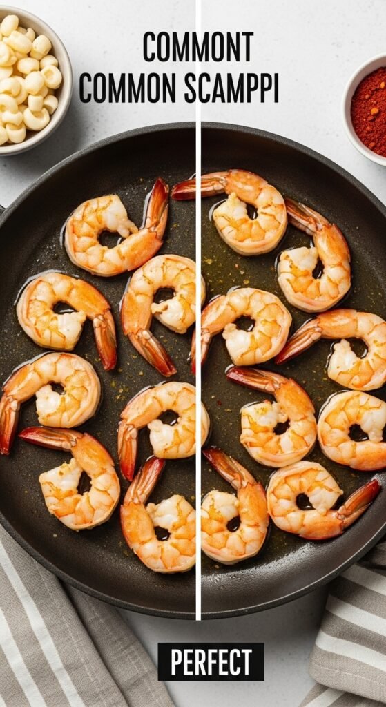 A breathtaking shrimp scampi pasta recipe editorial featuring a stunning bowl of perfectly cooked linguine with plump golden seared shrimp in a glossy white wine lemon garlic butter sauce with fresh parsley and lemon zest on a rustic Italian wooden table, showcasing the ultimate guide to mastering shrimp scampi pasta recipes at home.