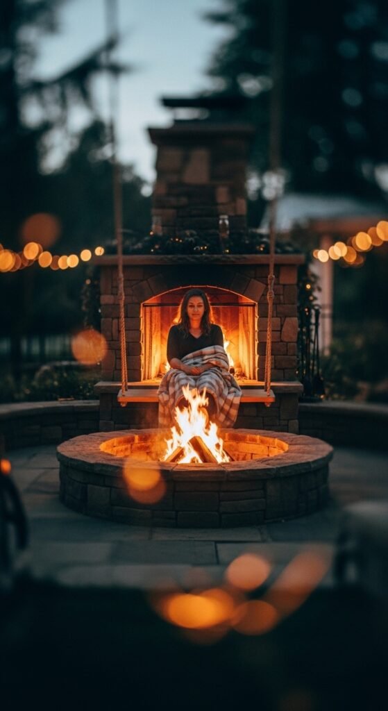 16. Fireplace Swing Seat