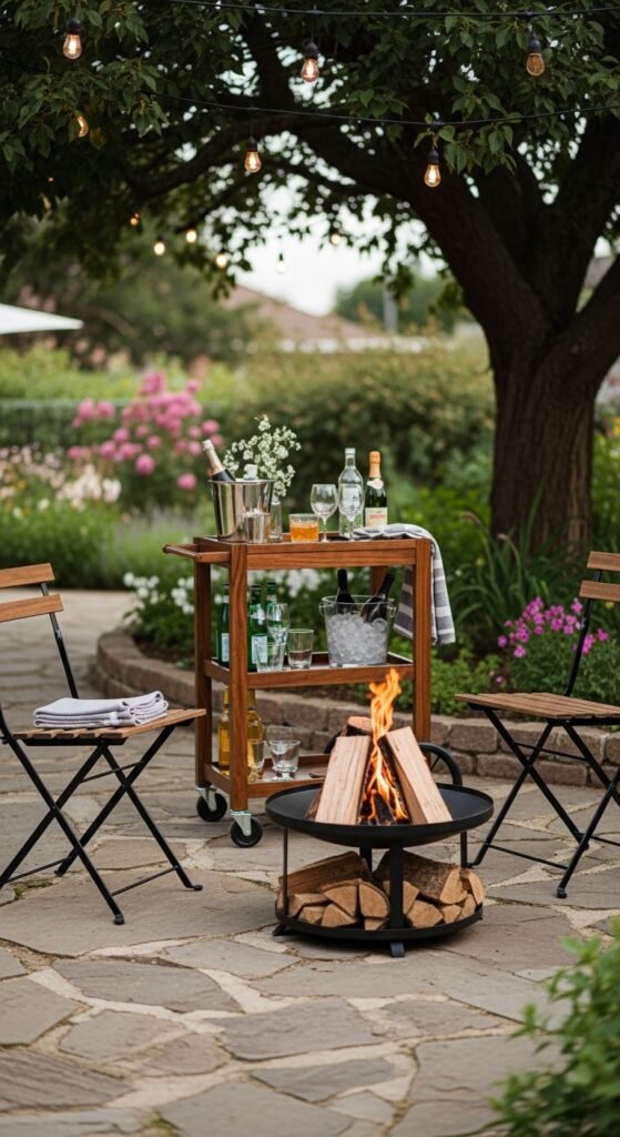 12. The Spanish Chiminea Courtyard
