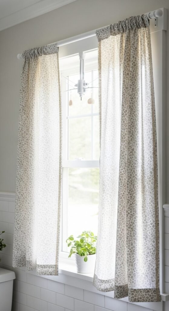 15. Tier-on-Tier Curtains