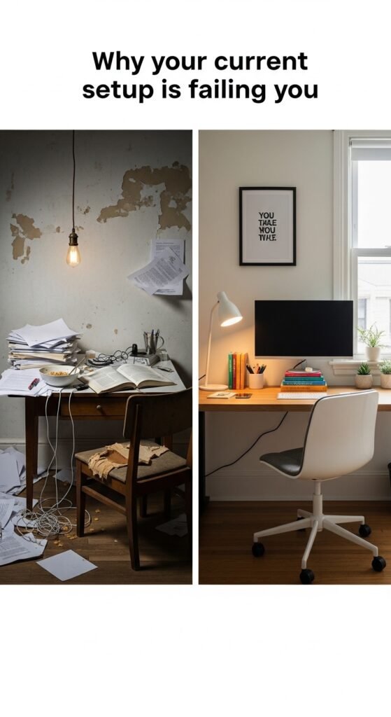 Why Your Current Setup Is Failing You (And How a Desk Fixes It)