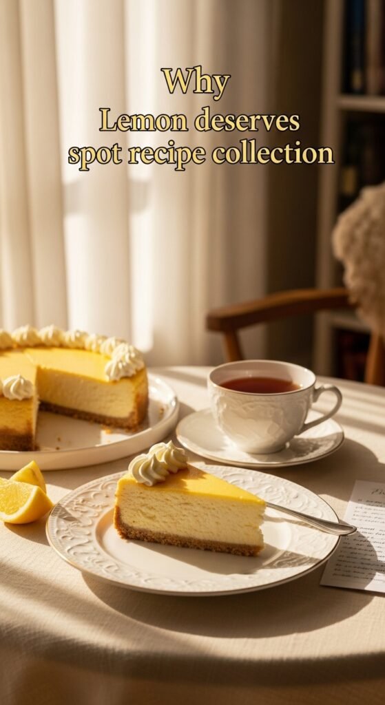 Why Lemon Cheesecake Deserves a Spot in Your Recipe Collection