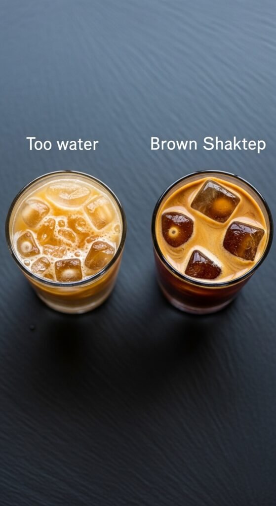 Problem 2: The drink is watery